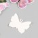 Butterflies cardboard "marble with gold" set 12 pcs h = 4-10 cm