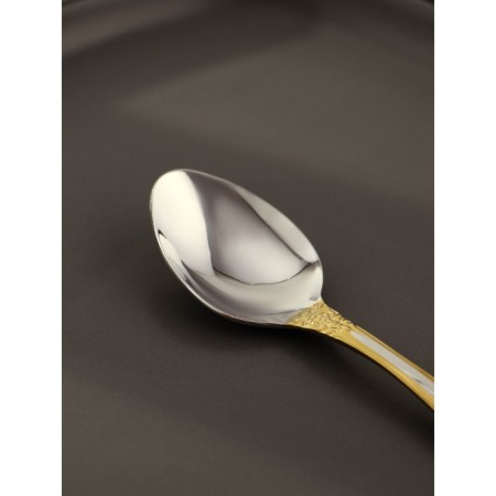 Teaspoon "Troika", h = 14.2 cm, thickness 2 mm, local nitride-titanium coating-2