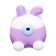 Mechanical sharpener with container, lilac ears/white