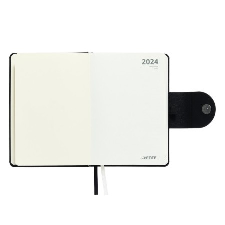 Dated diary 2024 A5 176 sheets, Devente.norwich, hard cover with artificial leather foam, lies, cream block 70 g/m2, black-3