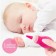 Children's nasal aspirator with 2 replaceable nozzles, in a container, pink color