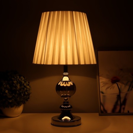 Table lamp "ALOR" 1he27 40W chrome 26x26x45 cm Risalux-1