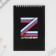 Notepad in the soft cover A5, 40 liters. "Z"