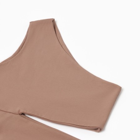 Top female minku: casual collection beige color, pr 46-7