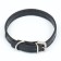 A collar with rows of 4 rows and rhinestones on a buckle, 38 x 1.5 cm, Osh 26-33, black