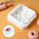 Form for mousse desserts and baking konfinetta "air bubbles", silicone, 20 × 5.5 cm, white color