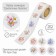 Stick Paper "Flower Bouquets" D = 2.5 cm 252 pcs in the roll