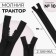 Lightning "Tractor", No. 10, connective, 2 runners, automatic locks, 110 cm, black color
