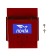 Mailbox with a jaw, horizontal "letter", red