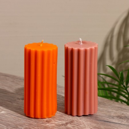 Candle "Column" 5x5x10 cm, soy wax-5
