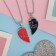 Kulons "Demetrons" Best Friends, Heart, Red-blue color in silver, 45 cm