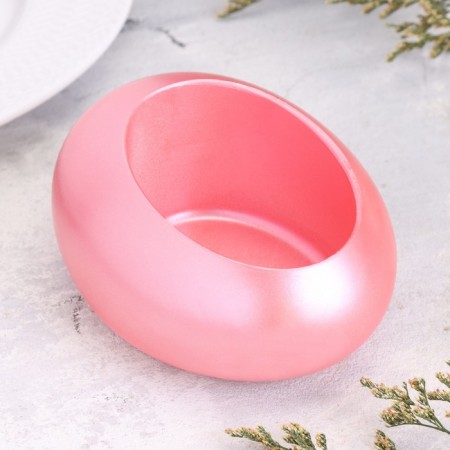 Summary "drop" from gypsum, 14.5x10x6.5cm, pink-1