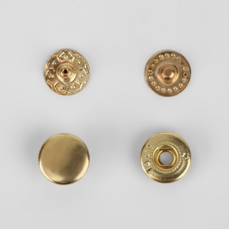 Installation button, alpha (S-shaped), d = 10 mm, gold color-2
