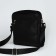 Male bag over the shoulder, Textura, artificial leather, black color