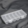 Organizer for threads, 6 departments, 19.5 × 9.5 × 3.3 cm, the color is transparent