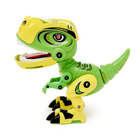 Robot dinosaur "Mini -Zavrik", interactive: reacts to touches, sound, light, batteries, mix color-3