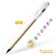 Gel pen Metallic Crown Hjr-500gsm, node 0.7 mm, ink gold