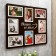 Photo frame of HDF "Our family" in 8 photos 10x15 cm (plastic screen)