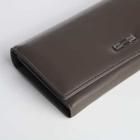Women's wallet on magnet, gray color-2