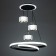 Lamp with PDD "Rimini" LED 96W 3000-6000K Black 50x50x14-114 cm