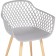 Plastic stool Rikon metal/plastic, natural/gray 58x45x79 cm