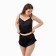 Women's pajamas (T-shirt, shorts) minku: Light touch color Black, rr 48
