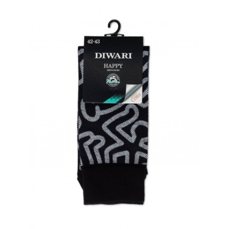 Male socks Happy, size 25, black color-1