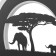 Sconces "Elephants" LED 24W 3000-4000K Black 22x3.5x22 cm