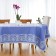 The table set "Ethel" (tablecloth 150x200 cm, napkins 45x45 cm - 6 pcs.) The color is blue, hl. With VMGO