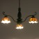 Luracia chandelier 3he27 40W green-white 69x69x37-72 cm Bayerlux