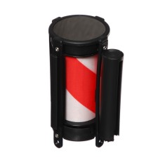Cassette with exhaust ribbon-280cm, red, white, height-13cm, width 6.6cm, tape width-80mm