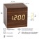 Clock - an alarm clock electronic "digit" with a thermometer, wooden, 6.5 cm, aaa, USB