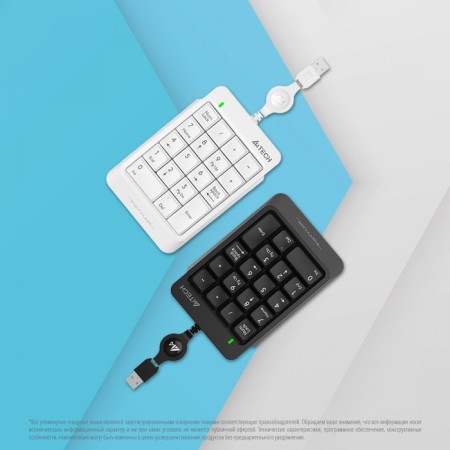 Numerical block A4Tech FSTYLER FK13 gray USB SLIM for laptop-4
