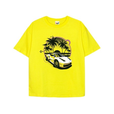 T -shirt for a boy, height 104 cm, yellow color-3