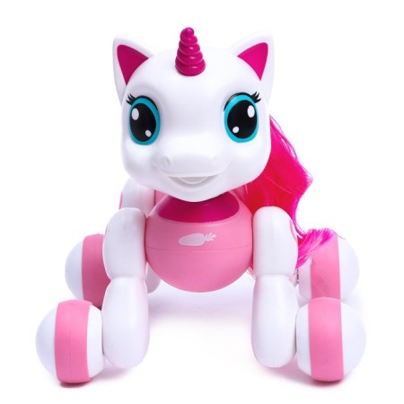 Robot Unicorn "My Favorite Peteum" IQ Bot, on the control panel, interactive: sound, sensory, on the battery, pink-4