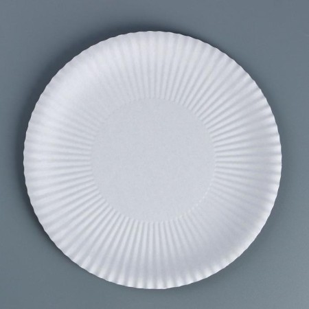 Disposable plate "white" cardboard, 23 cm