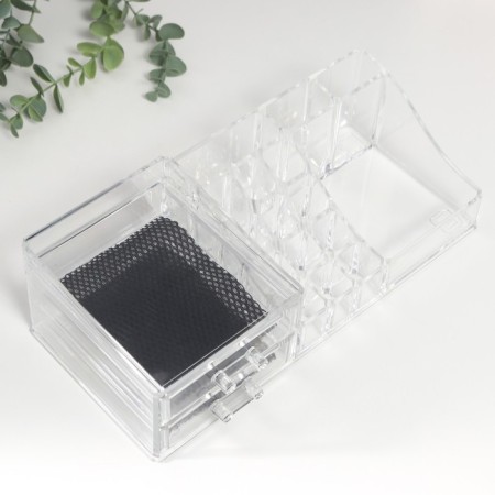 Organizer Casket Plastic 2 Boxes Transparent 9x15x30.5 cm-4