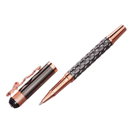 Handle Gift Roller in the leatherette case Case Snake Gold/Bronze-2