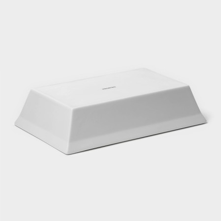 Baking form of heat -resistant ceramics Magistro White Gloss, 1.6 l, 27 × 17 × 6.3 cm-4