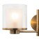Bra Indigo, 13023/2W Brass. 2x40W, E14, 280x360x255 mm, white matte/transparent color