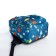 A backpack with a zipper, an outer pocket, the color is turquoise