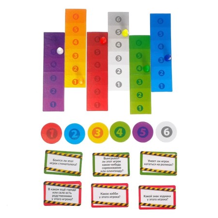 Board game "Telephone arrest", included: 50 cards, roulette, game fields, 2-6 players, 8+-2