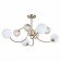 Ceiling EVOLUCE lamp. Sle220922-08. FORMAE. 8x5 watts, G9, 4000k, 79x79x38 cm, golden color