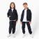 Children's costume (sweatshirt, trousers) minku color graphite, height 128 cm