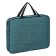 Folder with A4 handles, 350 x 270 x 60 mm, textile, premium office PDM-111 "Aquamarin"
