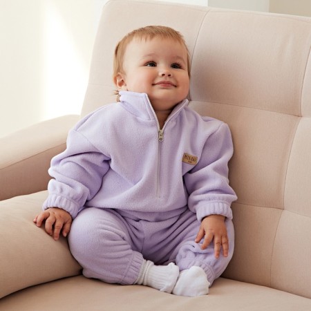 CEOPLE (sweatshirt, pants) minku lilac color, height 86-92-8