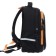 Grizzly frame backpack, 36 x 28 x 20 cm, with a cardholder, LED backlight, black