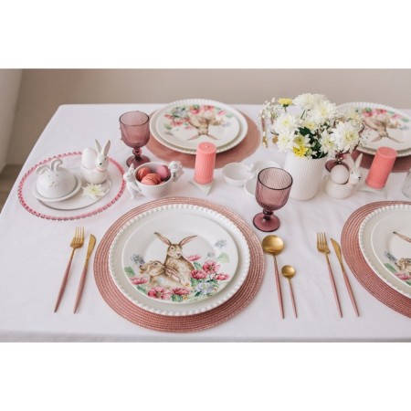 Plate porcelain dessert shade "bunny", d = 20.3 cm-7