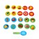 Developing game "File the little animal" (2 basics+ spoon+ 20 elements)
