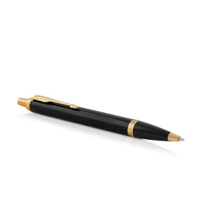 Ballpoint pen Parker Im Core Black GT M, Black Matte/ Gold, Blue Ink (1931666)-2